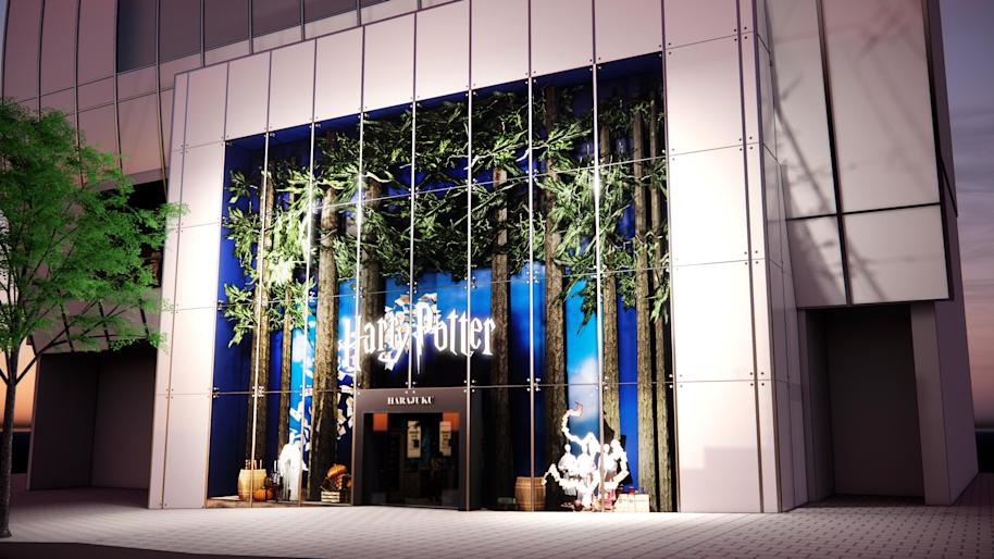 harry-potter-harajuku-store-japan-facade-night