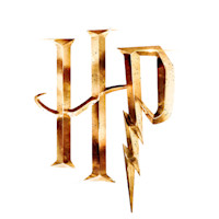 Golden HP logo initials