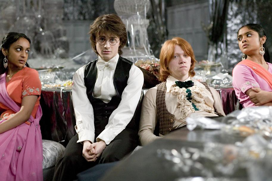 Harry and Ron left out at the Yule Ball in Goblet of Fire