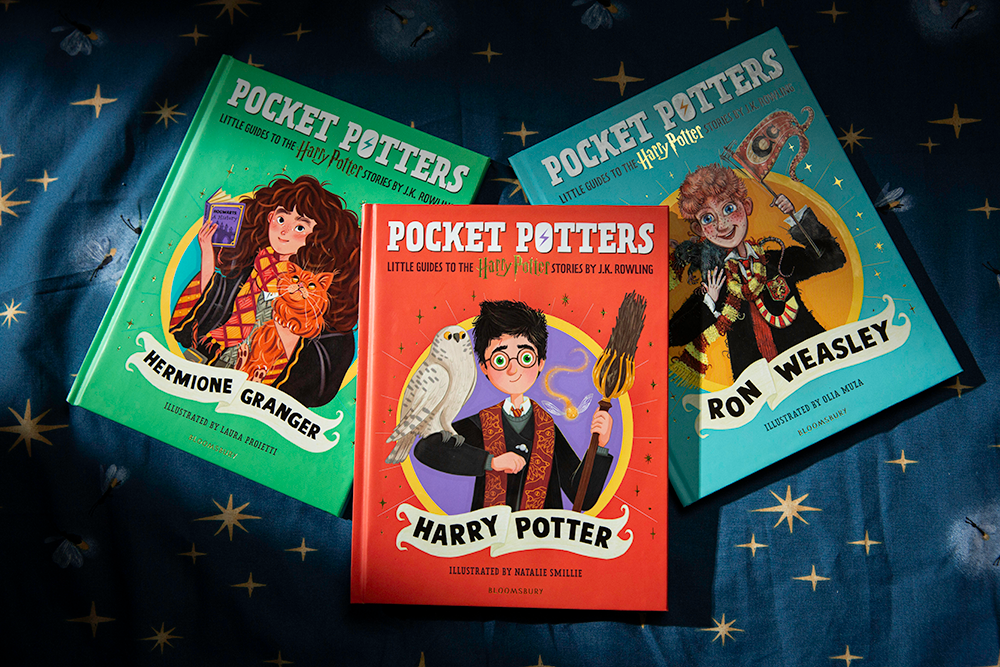 The Harry, Ron and Hermione covers of Pocket Potters